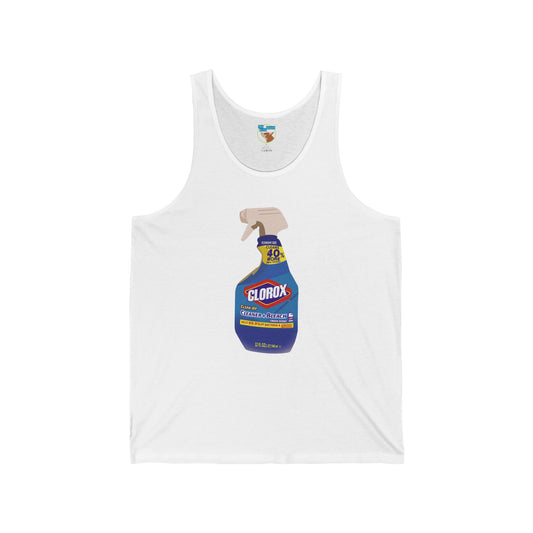 Cleaning Spray Tank Top — Retro Clorox Bottle Graphic Tank