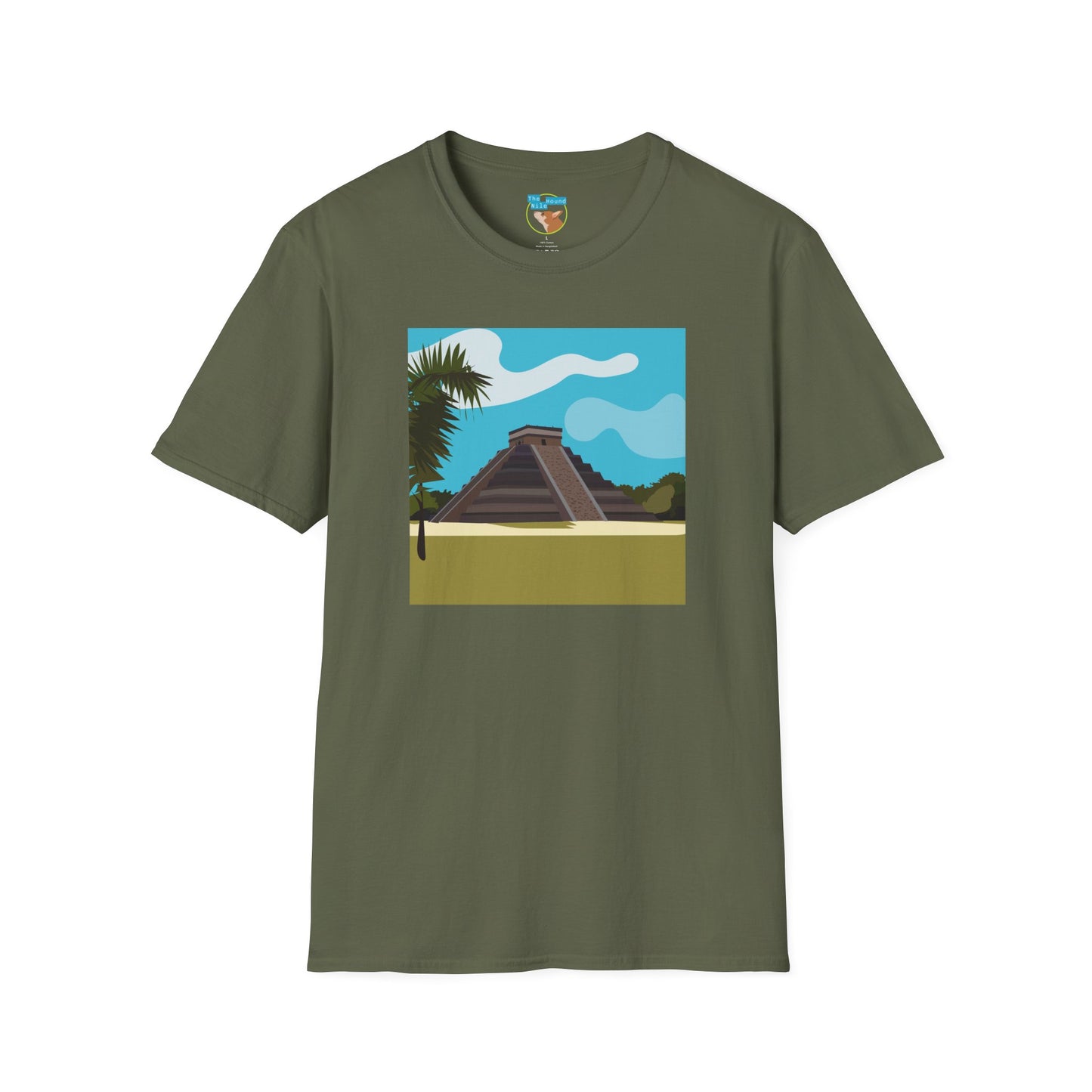 Mayan Pyramid Graphic T-Shirt — Tropical Chichen Itza Travel Tee