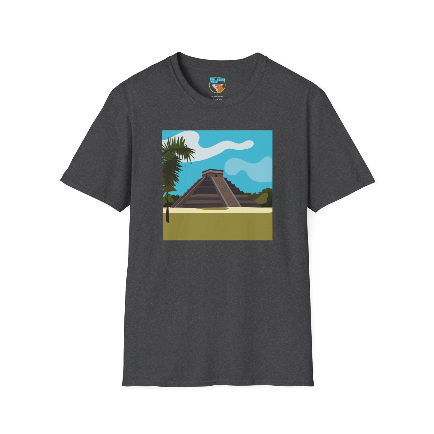 Mayan Pyramid Graphic T-Shirt — Tropical Chichen Itza Travel Tee