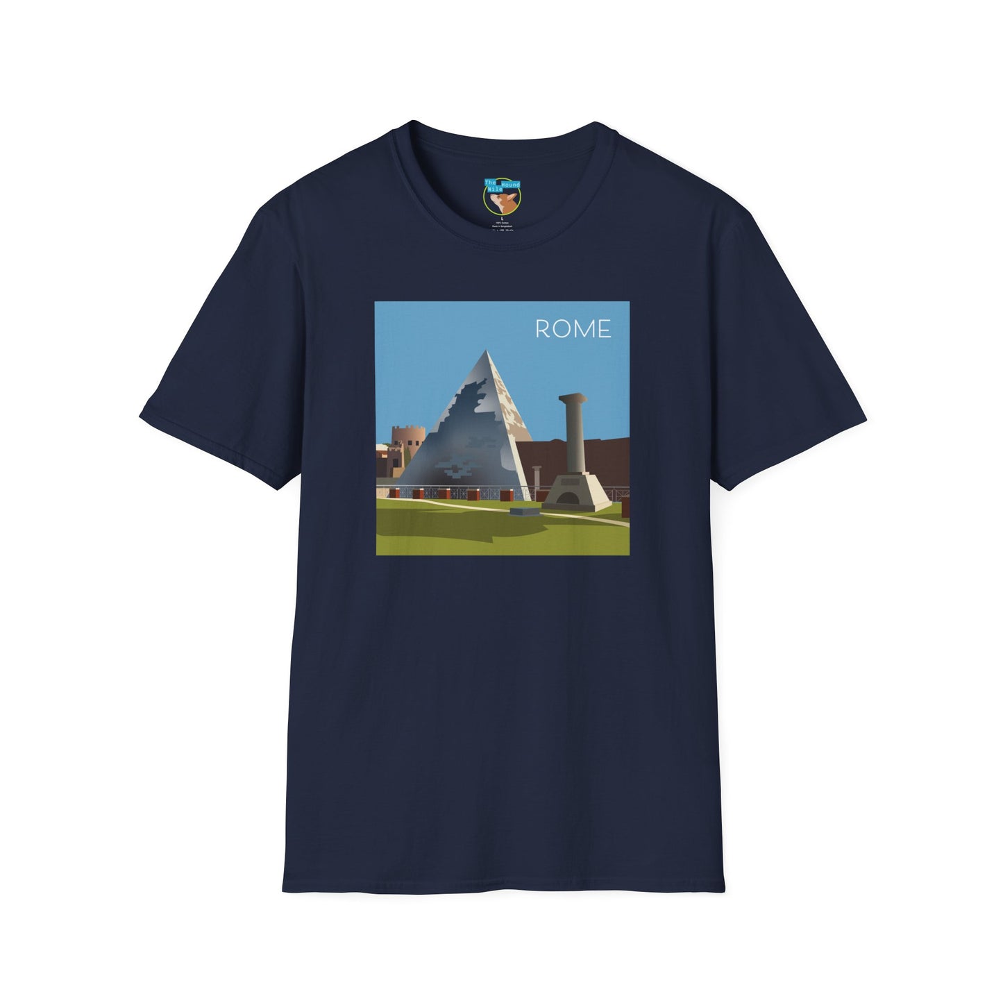 Vintage Pyramid & Ruins Graphic T-Shirt