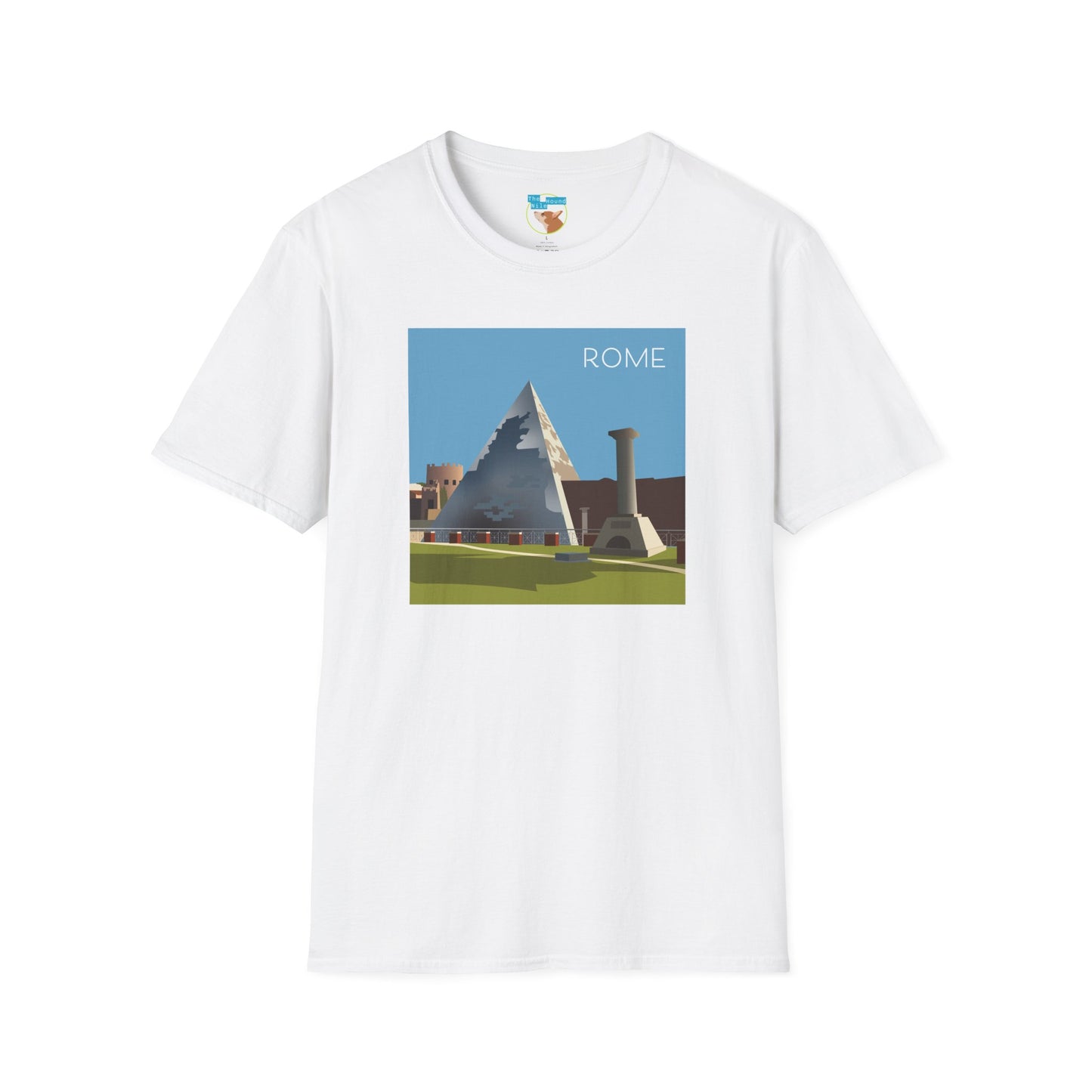 Vintage Pyramid & Ruins Graphic T-Shirt
