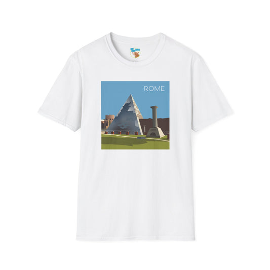 Vintage Pyramid & Ruins Graphic T-Shirt