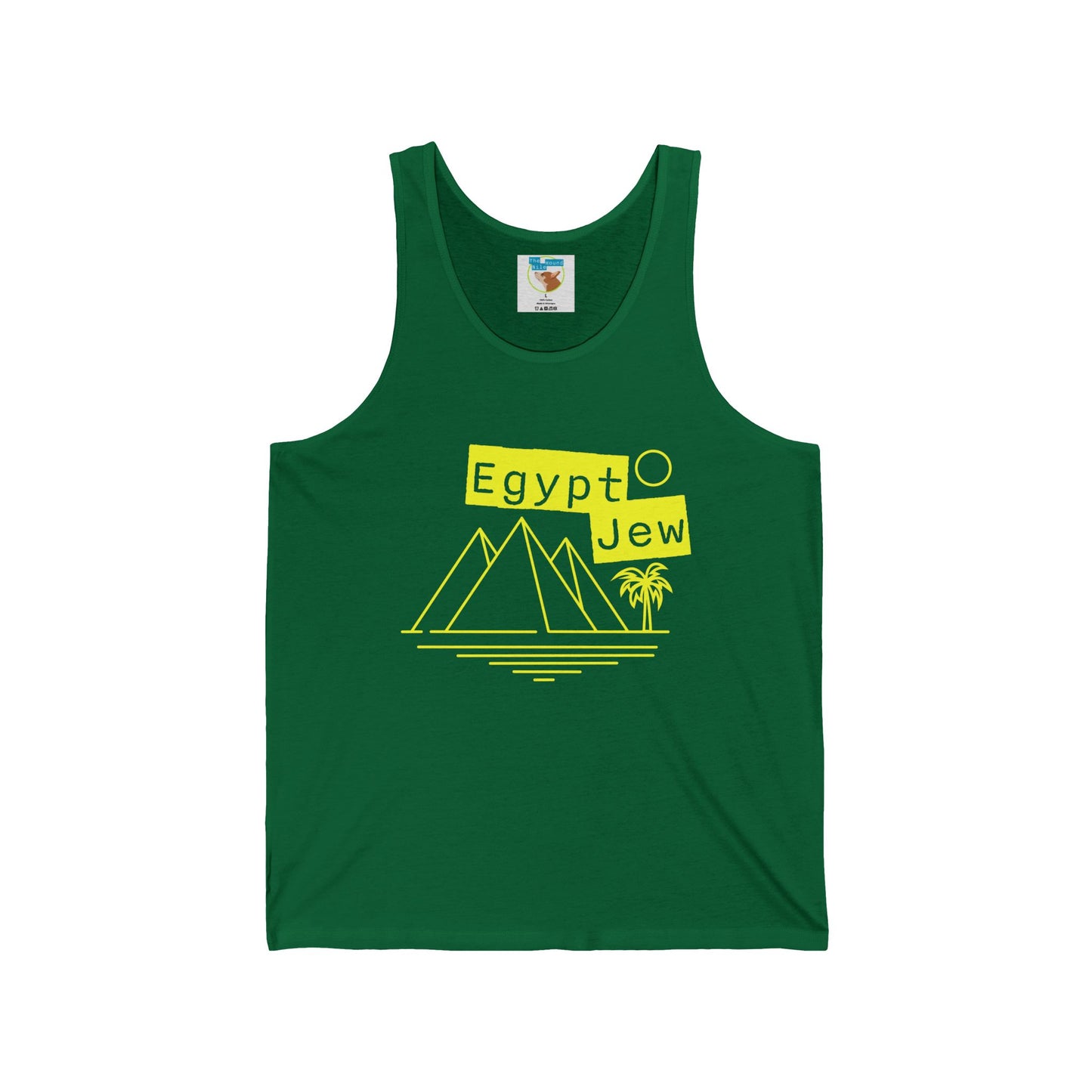 Egypt Jew Pyramid Tank Top — Minimal Vintage Egypt Heritage Tee
