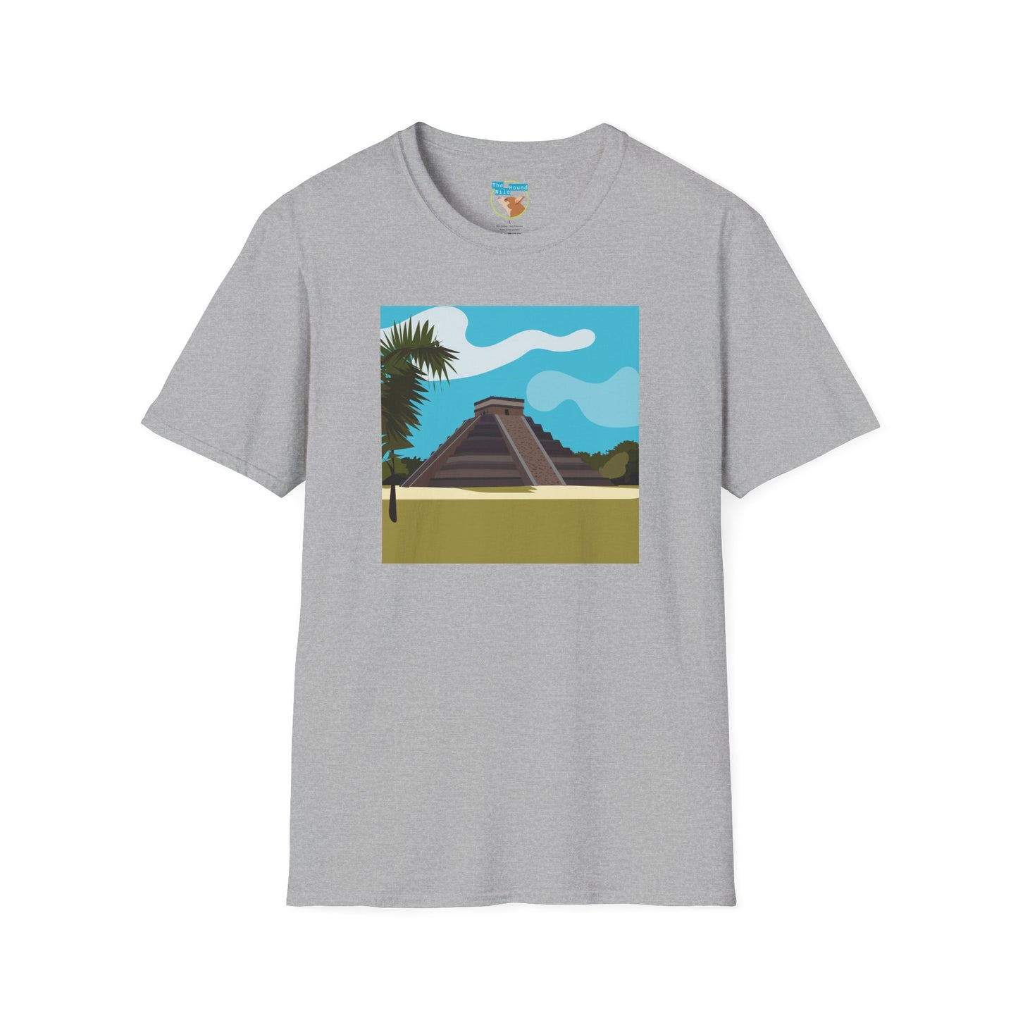 Mayan Pyramid Graphic T-Shirt — Tropical Chichen Itza Travel Tee