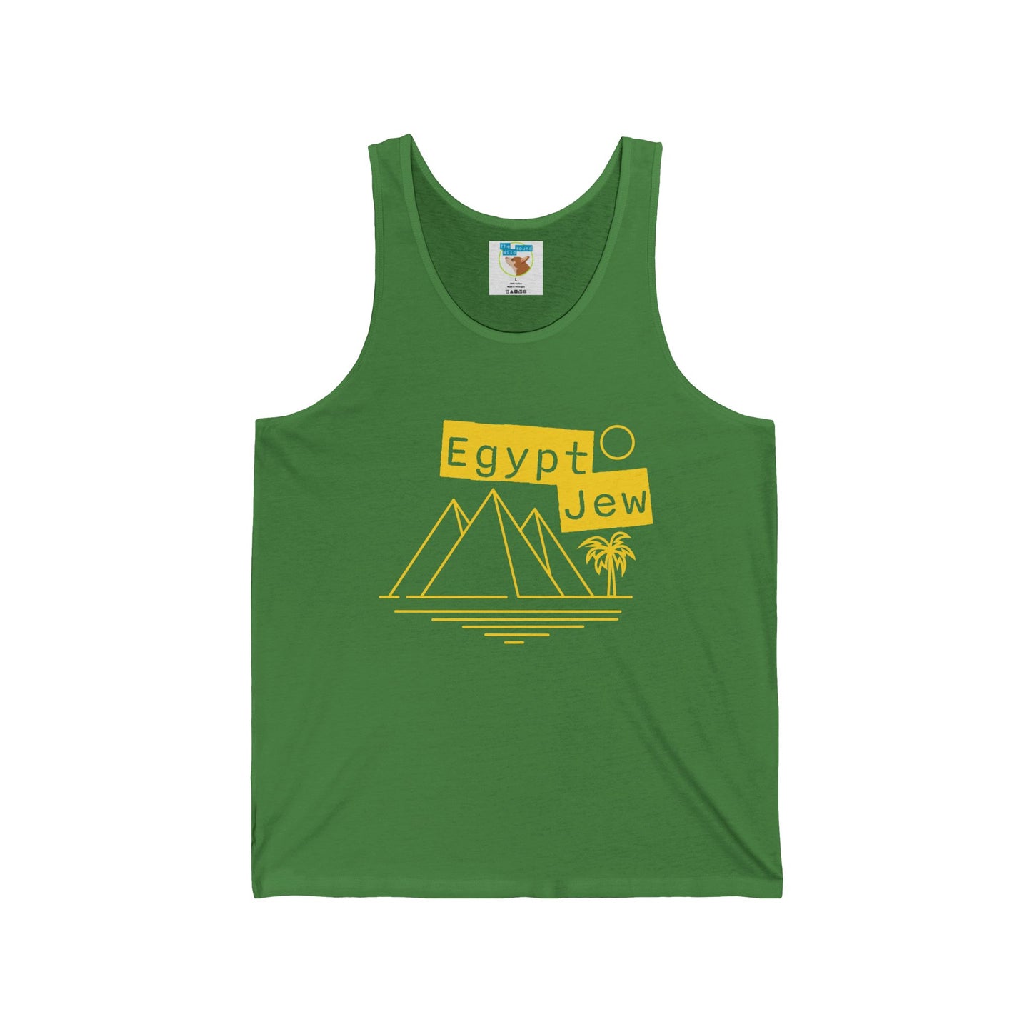 Egypt Jew Pyramid Tank Top — Minimal Vintage Egypt Heritage Tee