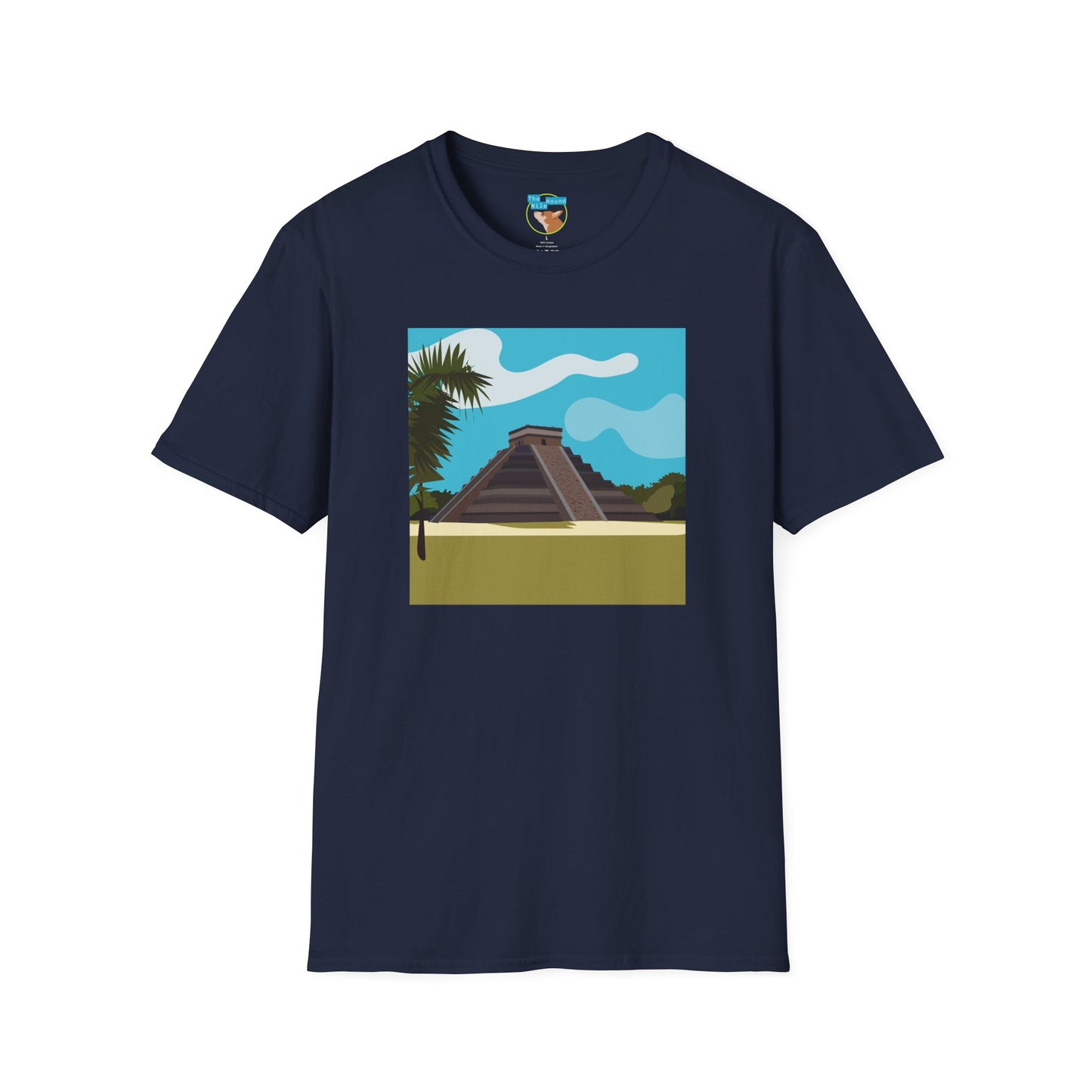 Mayan Pyramid Graphic T-Shirt — Tropical Chichen Itza Travel Tee