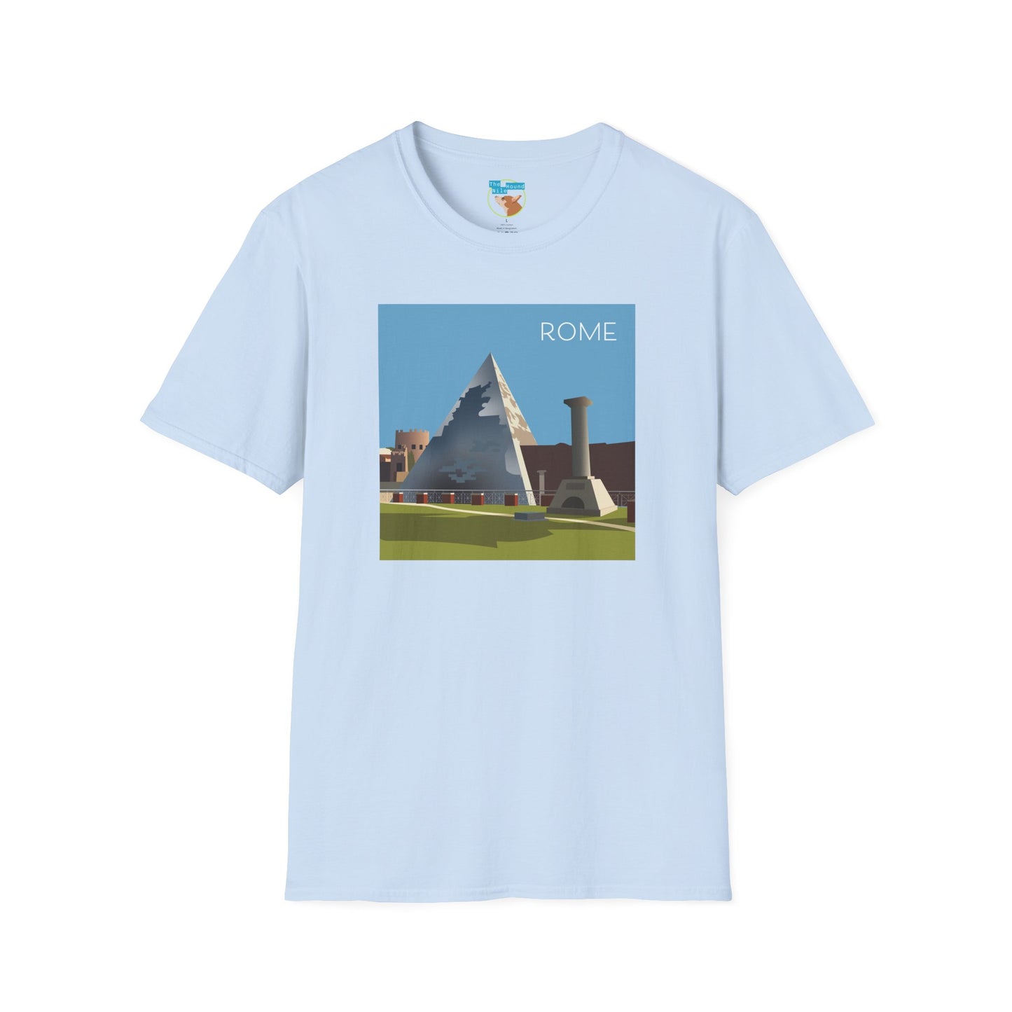 Vintage Pyramid & Ruins Graphic T-Shirt