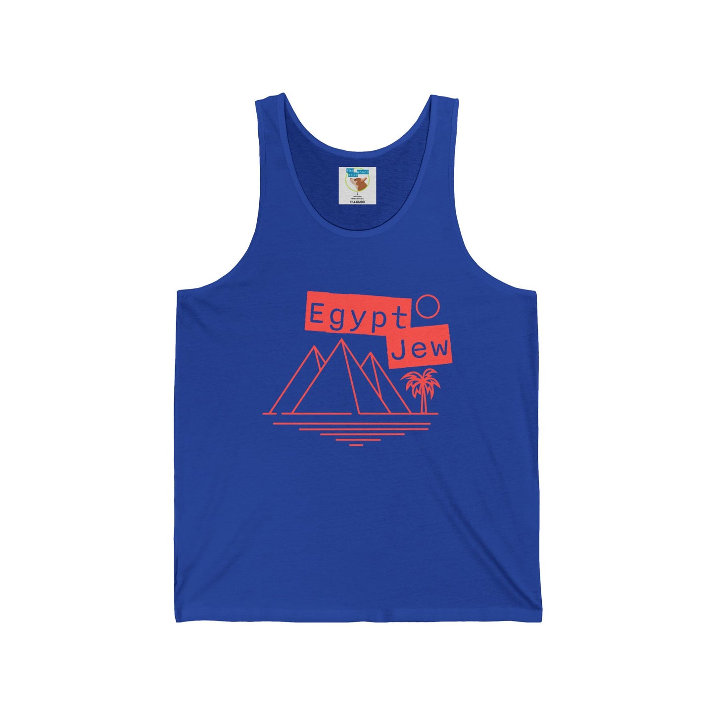 Egypt Jew Pyramid Tank Top — Minimal Vintage Egypt Heritage Tee