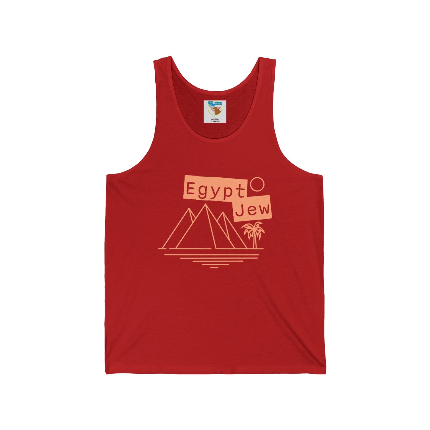 Egypt Jew Pyramid Tank Top — Minimal Vintage Egypt Heritage Tee