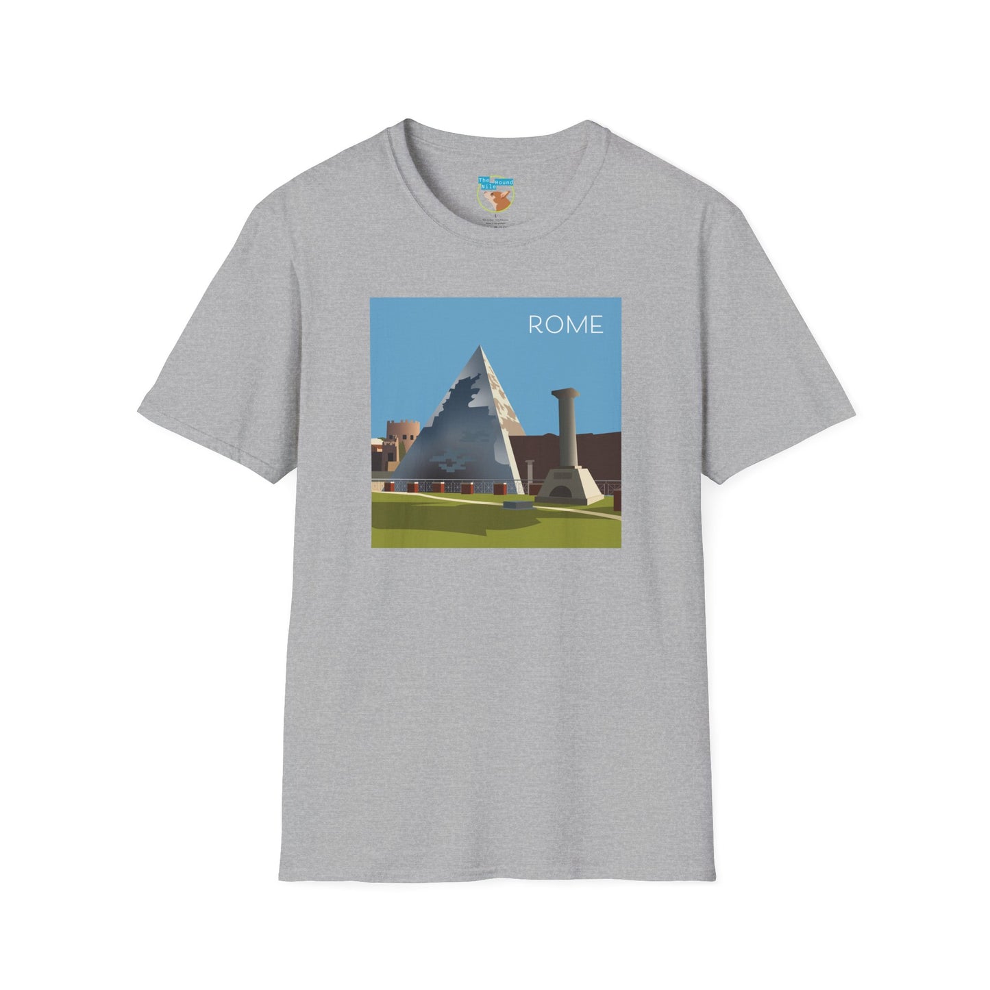 Vintage Pyramid & Ruins Graphic T-Shirt