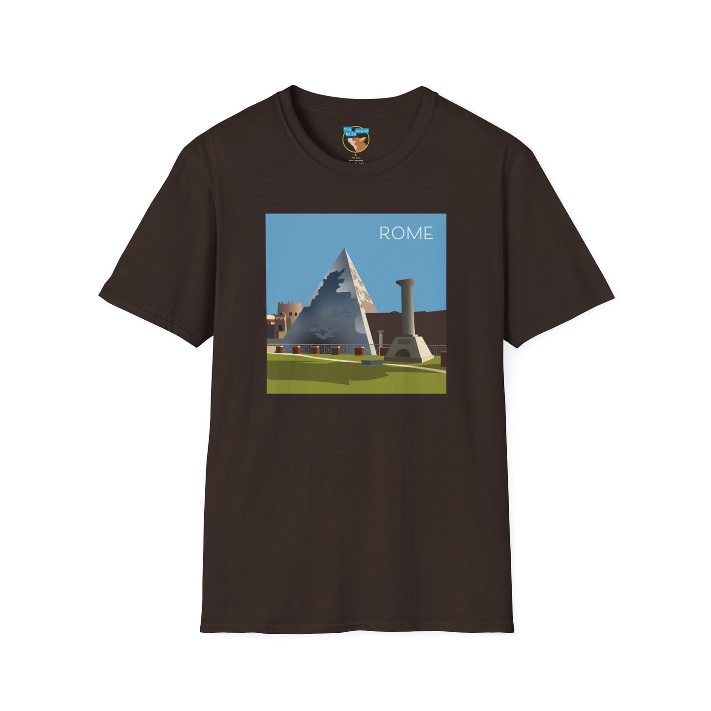 Vintage Pyramid & Ruins Graphic T-Shirt