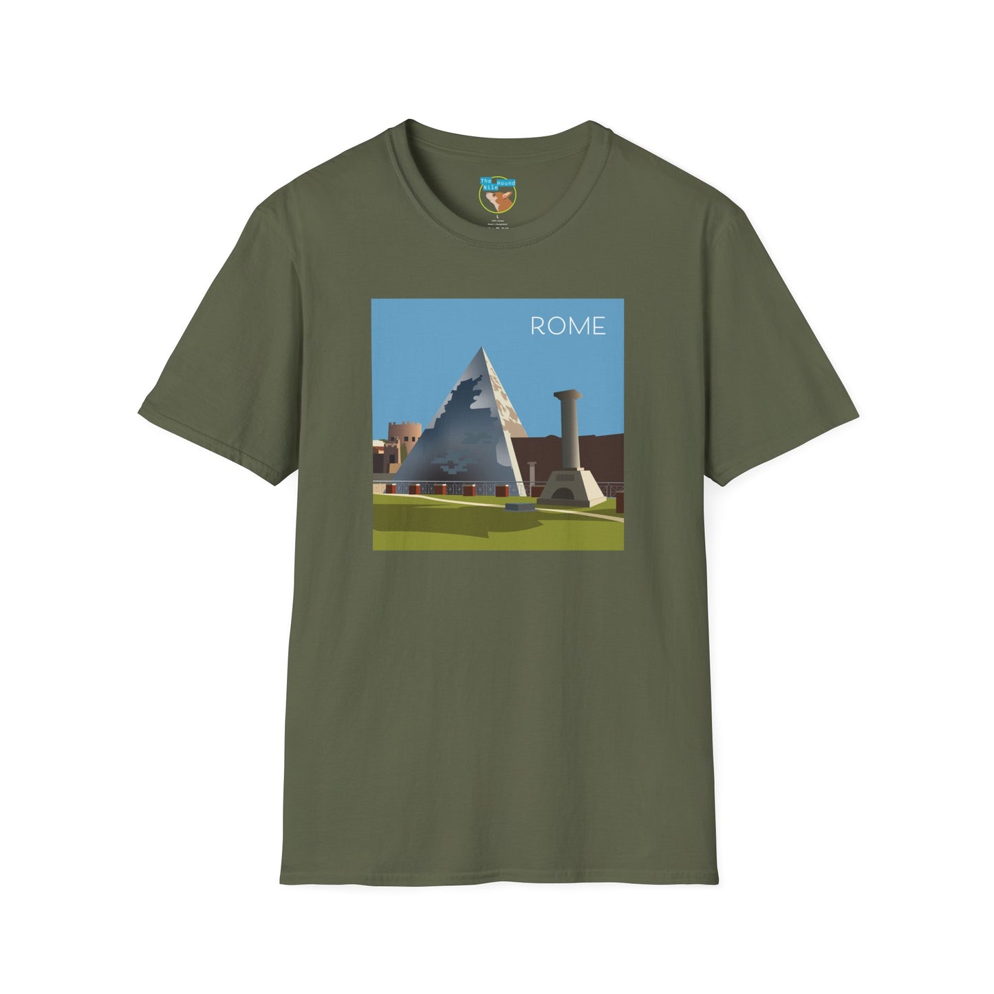 Vintage Pyramid & Ruins Graphic T-Shirt